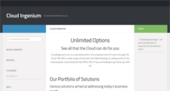 Desktop Screenshot of cloudingenium.com